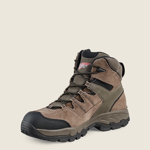 Bottes de Randonnée Red Wing - Truhiker - 6-Inch Waterproof Safety Toe - Grise Marron - Homme 320WKR